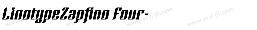 LinotypeZapfino Four字体转换